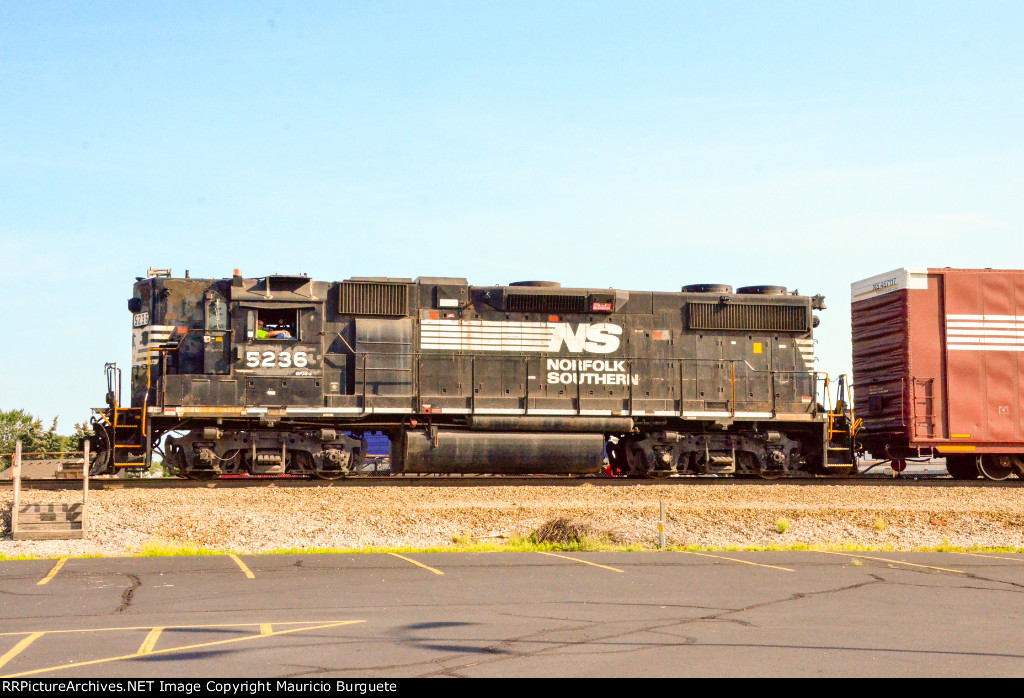 NS GP38-2 High nose Locomotive in the yard